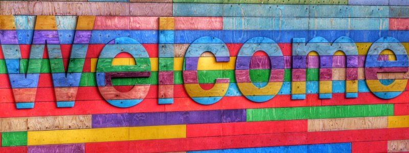 Welcome sign
